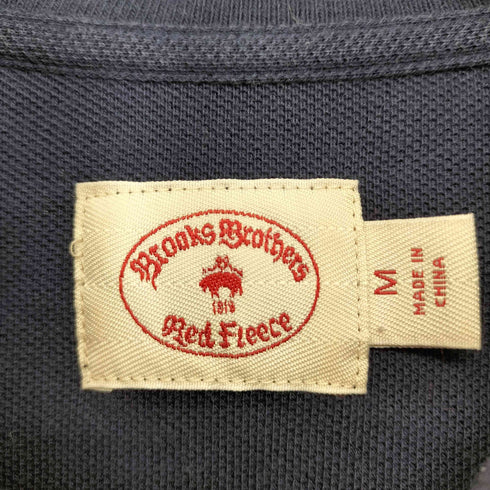 ブルックスブラザーズレッドフリース BROOKS BROTHERS REDFLEECE 総柄 犬 刺繍 S/S ポロシャツ メンズ JPN:M